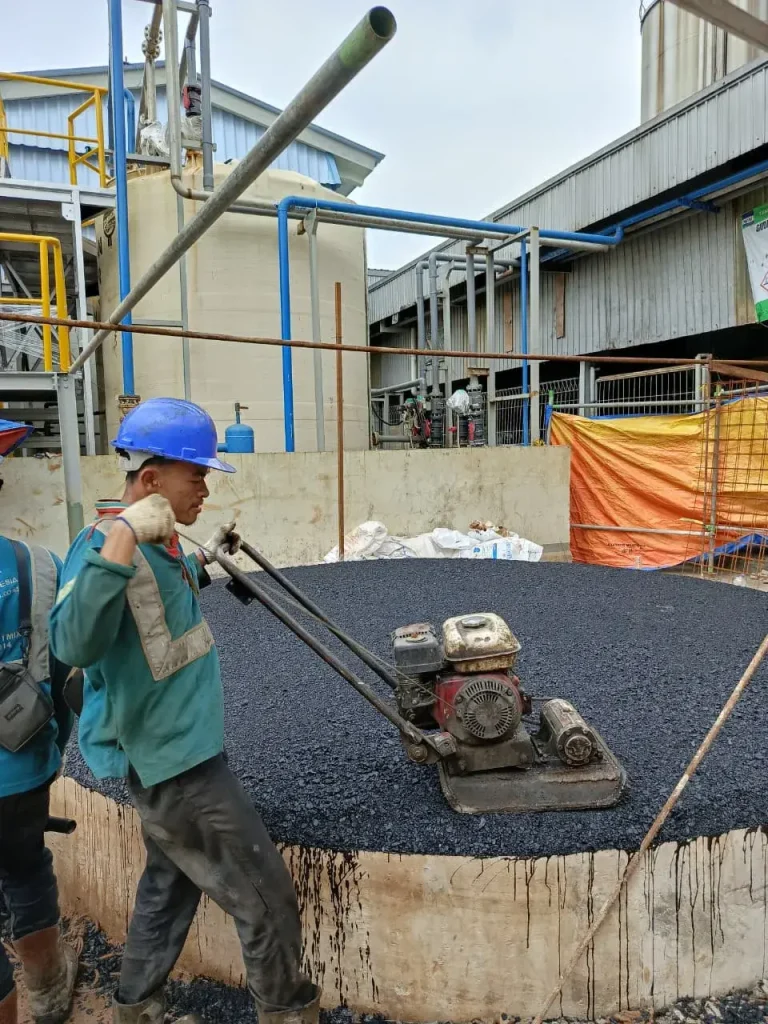 Proyek Pekerjaan Aspal di Jakarta Utara